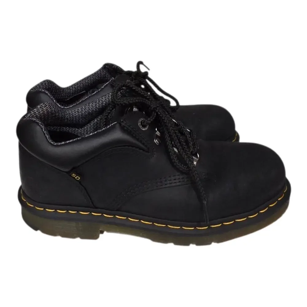 Dr. Martens Industrial Steel Toe Work Shoes Men's 10 Black Slip Resistant